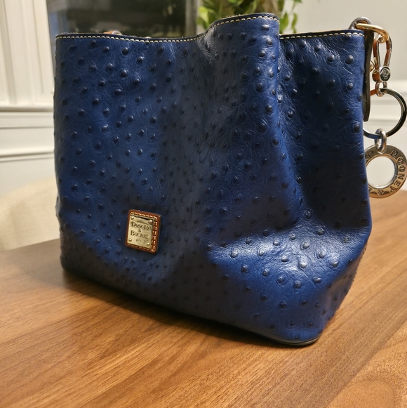 Dooney & Bourke - Ostrich Brenna Leather Tote - Like New - Picture 8 of 8